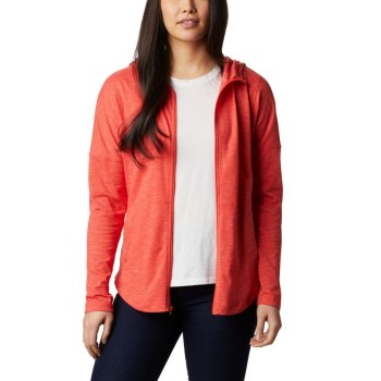 Columbia Ženske Majice S Kapuljačom - Cades Cove Full Zip Crvene | UCKJ-15387